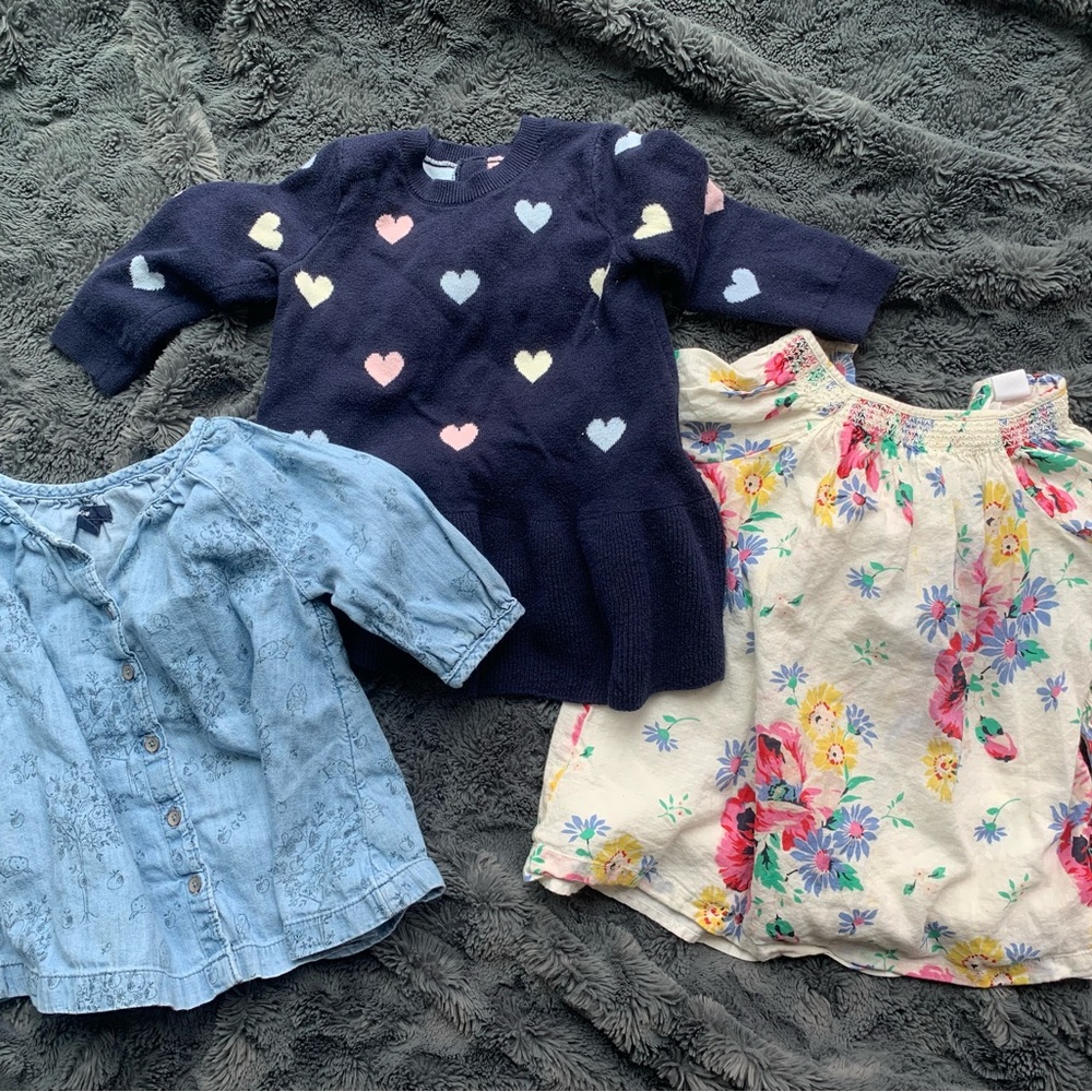 Baby Gap - price for three dresses- good condition 12-18mo